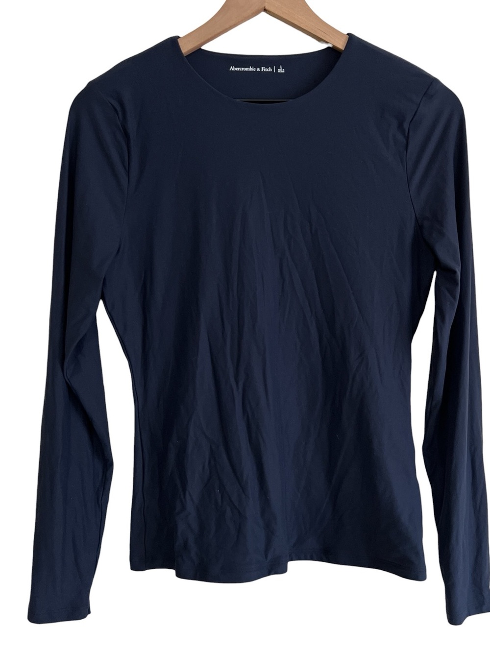 Abercrombie & Fitch Navy Blue Double Lined Long Sleeve Tee
